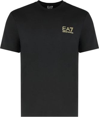 Emporio Armani Logo Print T-shirt - Heren - T-shirts - Zwart - 2XL - Tops