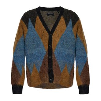 AllSaints Cardigans, male, Brown, Size: XL Bernie Cardigan