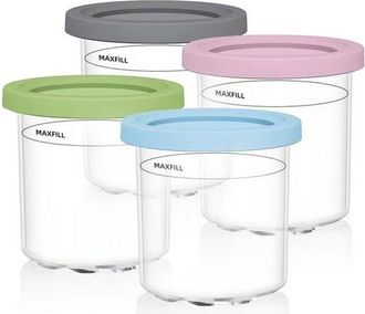 OEM Tarros Para Almacenar Hielo, Recipiente Apto Heladera Ninja Creamy, Compatibles Heladeras Ninja Creamy Series Nc300eu, Nc301 Nc299amz, Sin Bpa