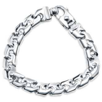Pompeii3 Mens Link 14k Gold (65gram) or Platinum (105gram) 11.5mm Bracelet 8.5