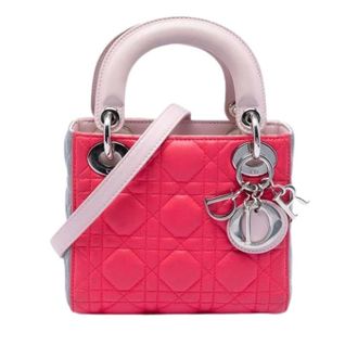 Dior Pre-owned Lady Dior - Dames - Pre-owned - Roze - Maat: ONE Size Leer