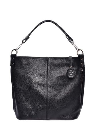 Roberta M Zwart Rundleer Tas