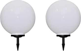 vidaXL Vidaxl - L&aacute;mparas De Jard&iacute;n Para Camino 2 Uds Con Pica De Tierra 50 Cm