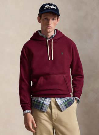 Polo Ralph Lauren Polo Shirt Ralph Lauren - Mens Embroidered rider fleece-lined hoodie