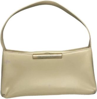 Givenchy Pre-owned Leren Schoudertas - Dames - Vintage Schoudertas - Beige - ONE Size - Leer - Vintage