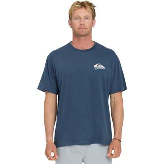 Quiksilver Bottle Life Short Sleeve Shirt in Dark Denim at Nordstrom, Size Xx-Large