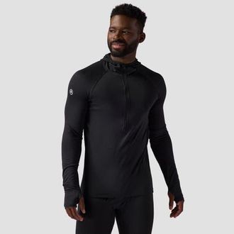 Backcountry Pines Micrrid Ultra-Lt Baselayer 1/2-Zip Scuba Top - Mens in Black at Nordstrom, Size Medium