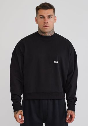 Siksilk Hombre Negro Su&eacute;ter Holgado XXL