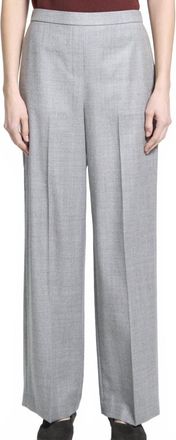 Theory Wide Pull On Pants In Grey