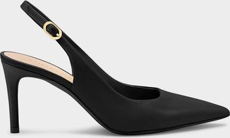 Stuart Weitzman Stuart Leather Slingback Pumps