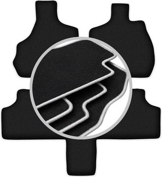 OEM Alfombrillas Carlux-silver Para Chrysler Voyager Iv 7 Plazas (2000-2008)