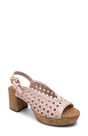Aerosoles Cornelia Slingback Platform Sandal in Pale Pink at Nordstrom, Size 9.5