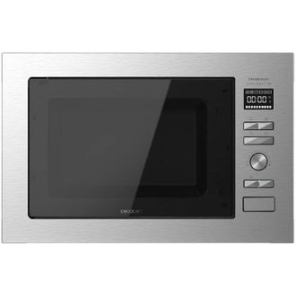 Cecotec Cecotec - Microondas Encastrable Digital Grandheat 2590 Built-in Steel Black. Potencia 900 W, Integrable, 25 Litros, Grill 1000 W, 8 Funciones Preconf