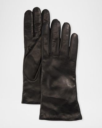 Portolano Cashmere-Lined Napa Leather Gloves