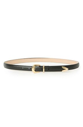 B-Low The Belt Leo Suede Belt in Black Gold at Nordstrom, Size X-Small
