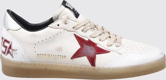 Golden Goose Sneakers basse Ball Star in nappa e pelle crackl&egrave; effetto usurato