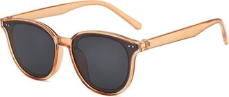 Generic Mens Vacation Commuter Sunglasses Outdoor Women Driving Sports Sun Glasses(Orange)