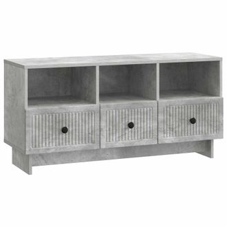 vidaXL Mueble De Tv Con Caj&oacute;n Gris Hormig&oacute;n 102 X 34,5 X 50 Cm Vidaxl