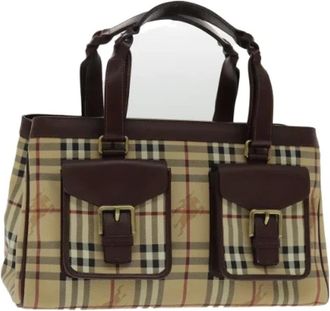 Burberry Pre-owned Handbags, female, Beige, Size: ONE SIZE Pre-owned Vintage Handbag