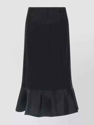 Fendi virgin wool high-rise midi skirt
