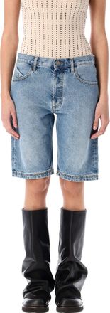 The Attico Boyfriend Short Denim Pants