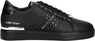 Philipp Plein Icon Sneakers - Heren - Sneakers - Zwart - 45 EU - Leer - Schoenen