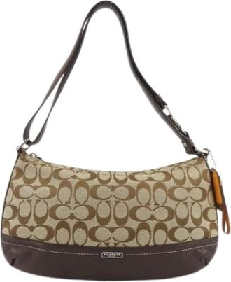 Coach Borsa a spalla Pre-owned in tela - - Pre-owned - Donna - Beige - ONE SIZE