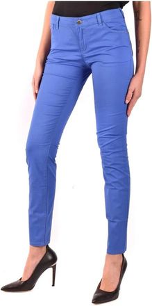 Emporio Armani Slim Fit Broek - Dames - Skinny broeken - Blauw - W26 - Katoen - Broeken