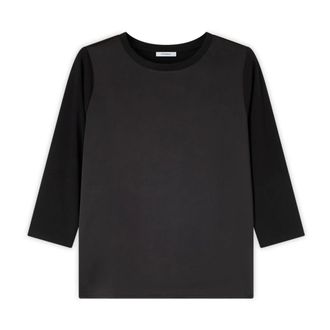 Motivi Camiseta bicolor de manga tres cuartos - Tops - Mujer - Negro - XS