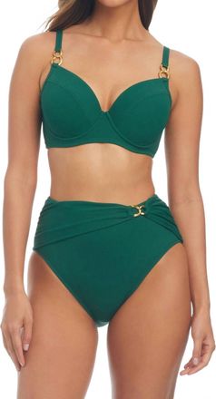 Bleu Rod Beattie Womens Pique Ole Molded Bikini Top In Palma