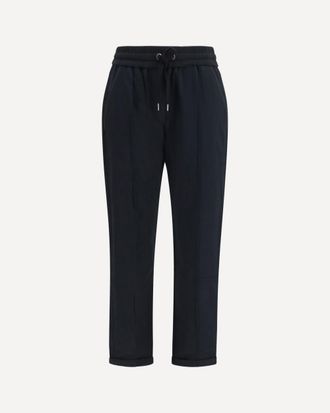 Brunello Cucinelli Track stretch-fleece Pants with monili detailing Female XS