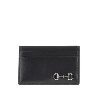 Gucci Leather cardholder with Horsebit detail Man One Size