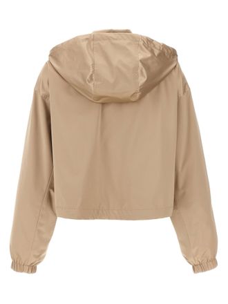 Fendi Womens Brown Polyester Shell Jacket Clothing
