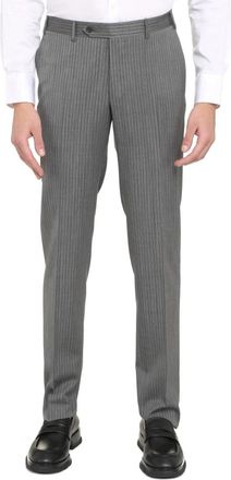 Canali Tailored wollen broek - Heren - Nette broeken - Grijs - XL - Wol - Broeken
