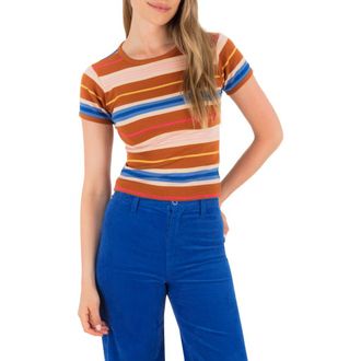 Hurley Just a Girl Fitted T-Shirt in Leather Brown at Nordstrom Rack, Size X-Small