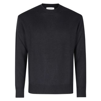 Paolo Pecora Trui met ronde hals van extrafijne merinowol - Heren - Truien - Blauw - Maat: XL Wol