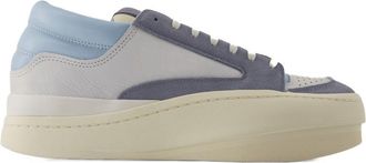 Yohji Yamamoto Unisex Marathon Tr Sneaker White Leather