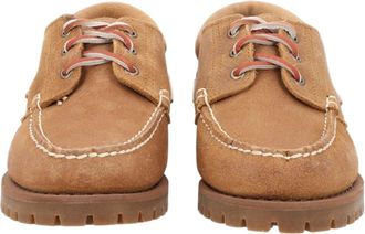 Sebago Brown Suede Leather Lace-Up Shoes