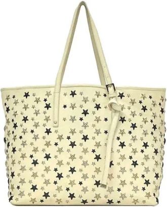 Jimmy Choo London Tweedehands leren schoudertassen - Dames - Vintage Shopper - Wit - ONE Size - Leer - Vintage