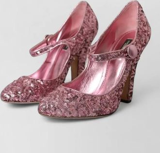 Dolce & Gabbana sequin mary jane pumps