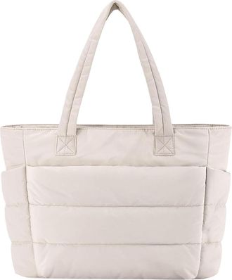 Generic Ladies Shoulder Bag | Multi-pockets Design Womens Handbags | Ladies Tote Bags | Big Capacity Shopping Bag For Effortless Organization Of Water Cup, Po