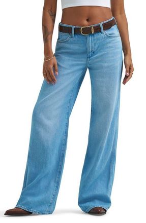 Wrangler Worldwide Mid Rise Wide Leg Jeans in Prairie Pathway at Nordstrom, Size 32