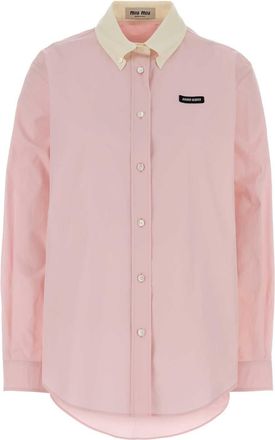 Miu Miu Pink Poplin Shirt