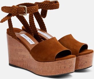 Jimmy Choo London Jori suede platform sandals