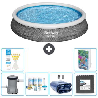 Bestway Piscina Bestway Fast Set Redonda - 396x84 Cm - 7-piezas S233