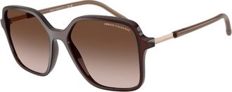 A|X Armani Exchange AX4163SF Asian Fit 839613 Womens Sunglasses Brown Size 53