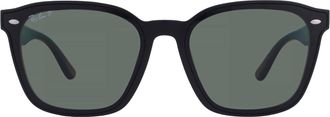 Ray-Ban Polarized Green Square Unisex Sunglasses RB4392D 601/9A 66