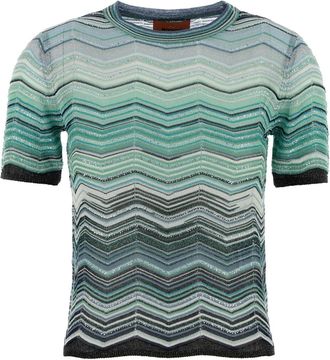 Missoni Embroidered Viscose Blend T Shirt