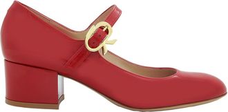 Gianvito Rossi Mary Ribbon Block Heel Pumps, Brand Size 36 ( US Size 6 )