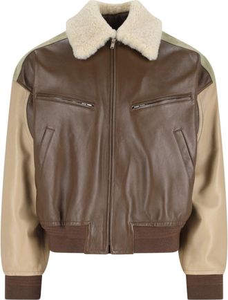 Bottega Veneta Bomber Colletto In Shearling